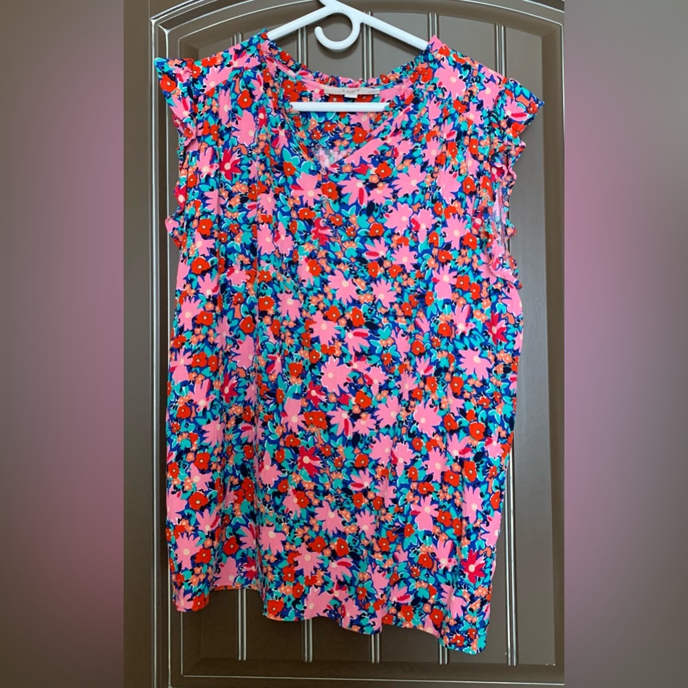 Loft Sleeveless Petite Blouse, XL